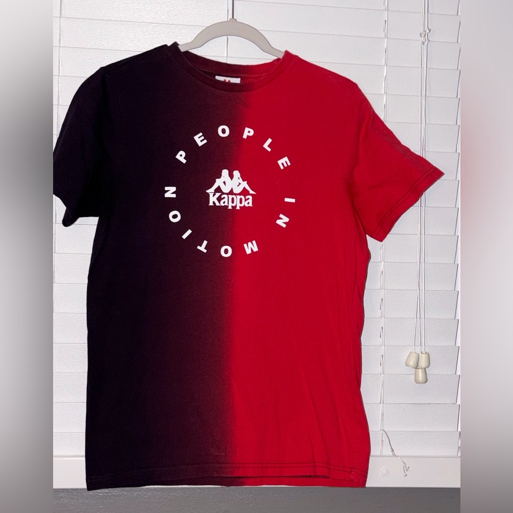 Kappa Red and Black Gradient T-Shirt
